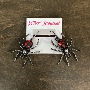Betsy Johnson Spider Earrings🕷